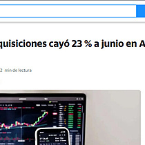 Nmero de fusiones y adquisiciones cay 23 % a junio en Amrica Latina